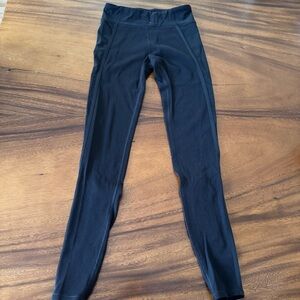 Athleta Girl Black Grace High Rise Stirrup Tight Leggings Size L/12